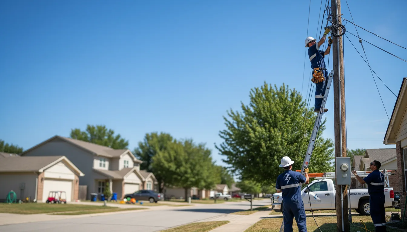 Residential electrician providing installation services in Breckenridge, MI
